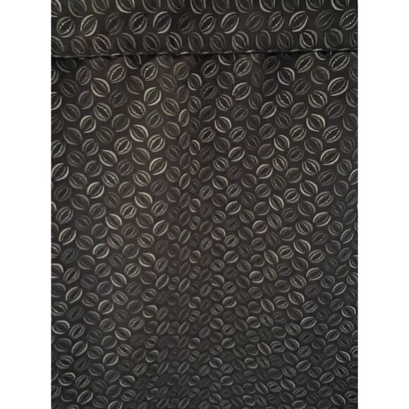 Haggar Performance Wear Men’s Large Button Up Black Geometric Print Shirt - Picture 5 of 8